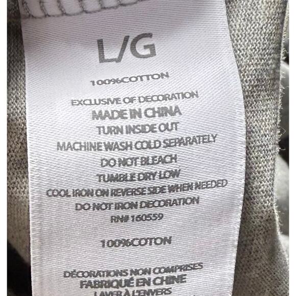 Wear by Erin Andrews Womens Top Sz Large Gray Michigan State Spartans Tee Shirt - Picture 6 of 6